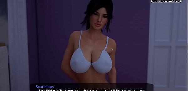  Handjob from a hot cheating mom with big tits while her husband is sleeping l My sexiest gameplay moments l Milfy City l Part 40